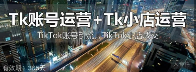 巨量出海·TikTok短视频运营+跨境小店运营，账号引流、小店成交