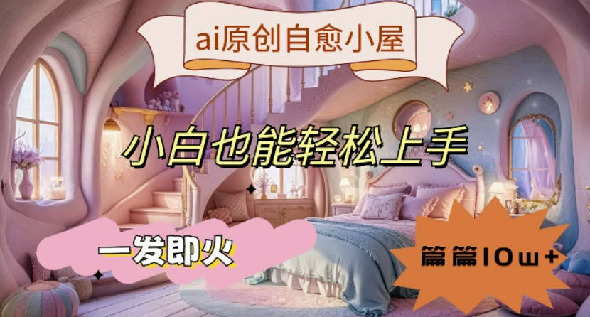 ai原创治愈小屋，小白也能轻松上手，一发即火，篇篇10w+【项目拆解】