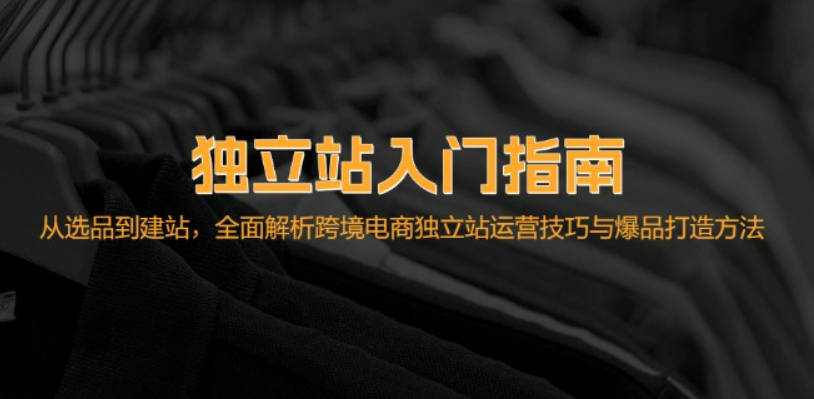 独立站入门指南：从选品到建站，全面解析跨境电商独立站运营技巧与爆品打造方法