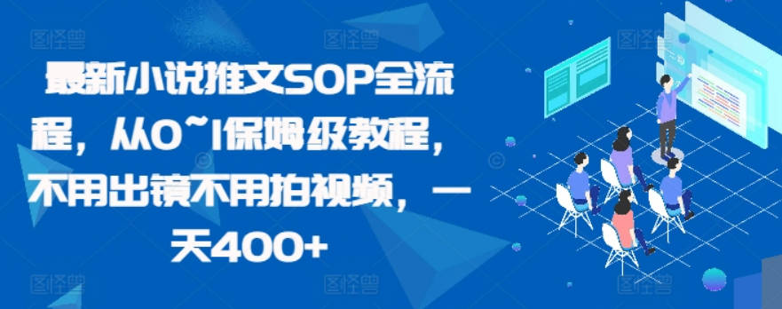 最新小说推文SOP全流程，从0~1保姆级教程，不用出镜不用拍视频，一天400+