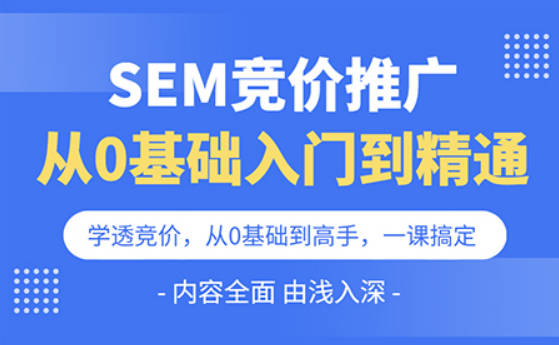 SEM竞价推广从0基础入门到精通：2024年