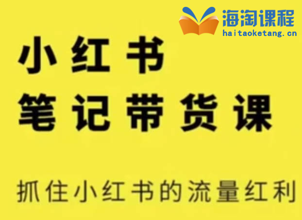 张宾电商小红书笔记带货课(更新12月)流量电商新机会，抓住小红书的流量红利