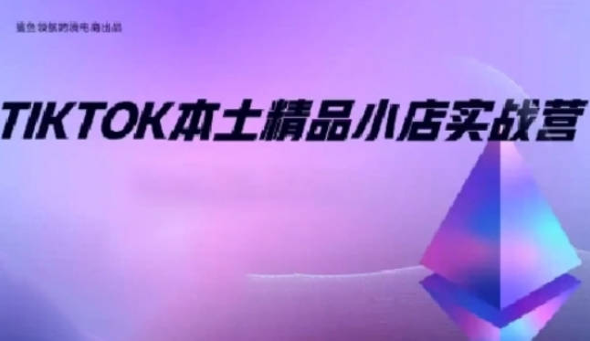 TikTok本土精品小店出海实战营，从入门到高阶，不止0-1!