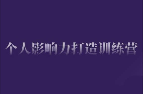 个人影响力打造训练营，掌握公域引流、私域运营、产品定位等核心技能，实现从0到1的个人IP蜕变