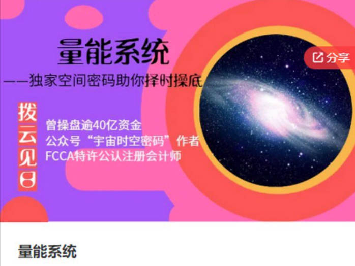 拨云见日量能系统－独家空间密码助你择时抄底