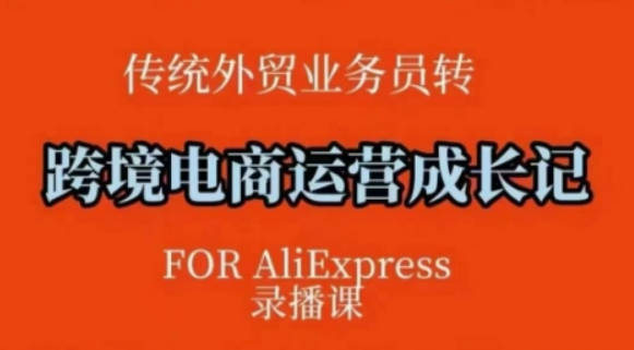 跨境电商速卖通运营课，运营方法论+后台实操，逻辑清晰